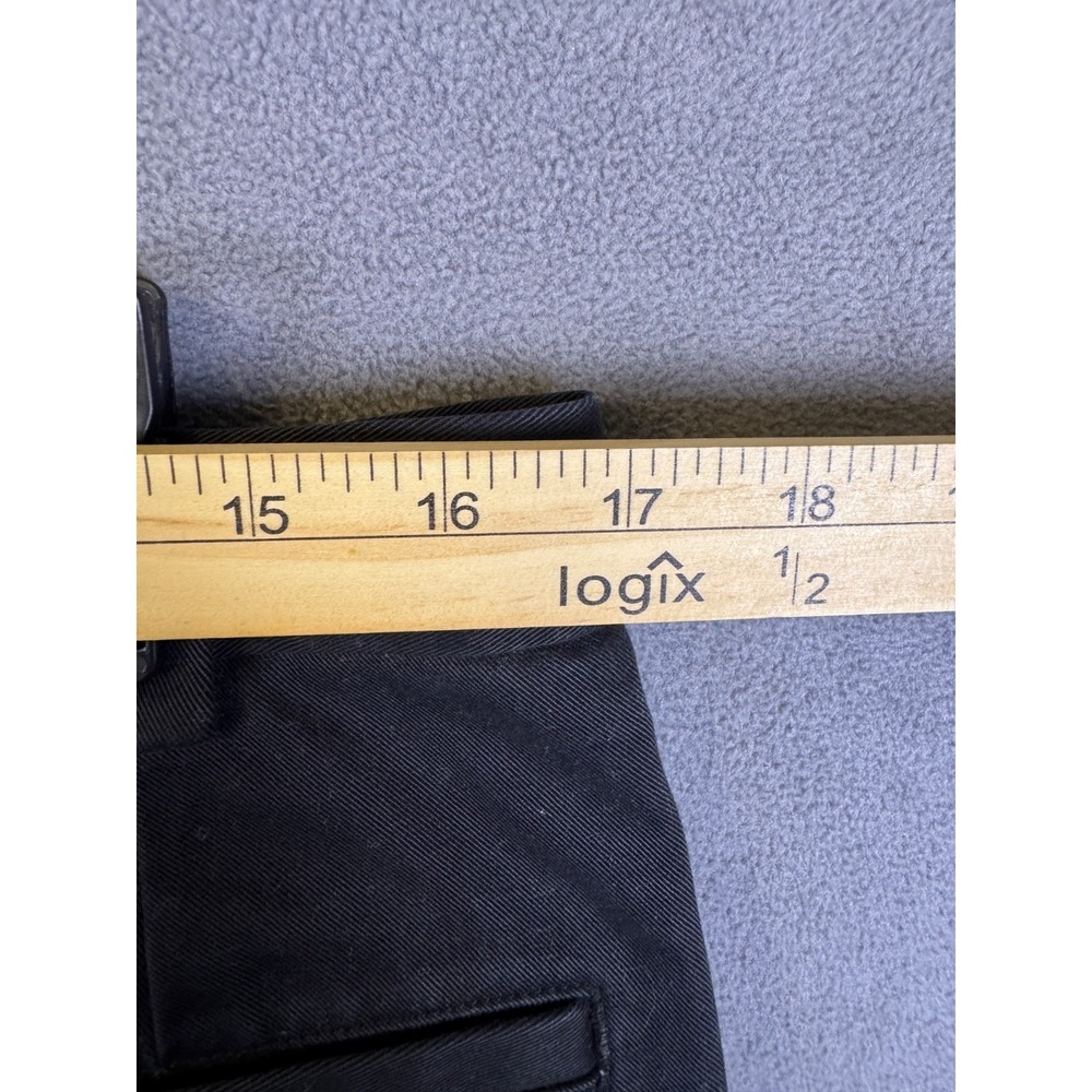 Brooks Brothers Advantage Chino Elliot Men Pleated Pant Cuffed Black 34x32 Read! - Picture 6 of 11